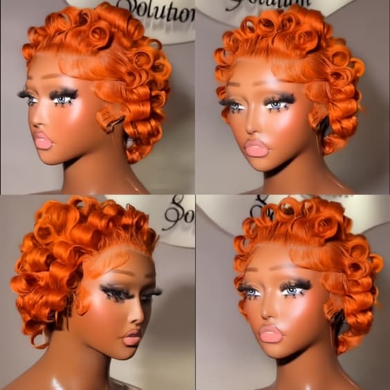 13*4 pixie straight wigs - 350