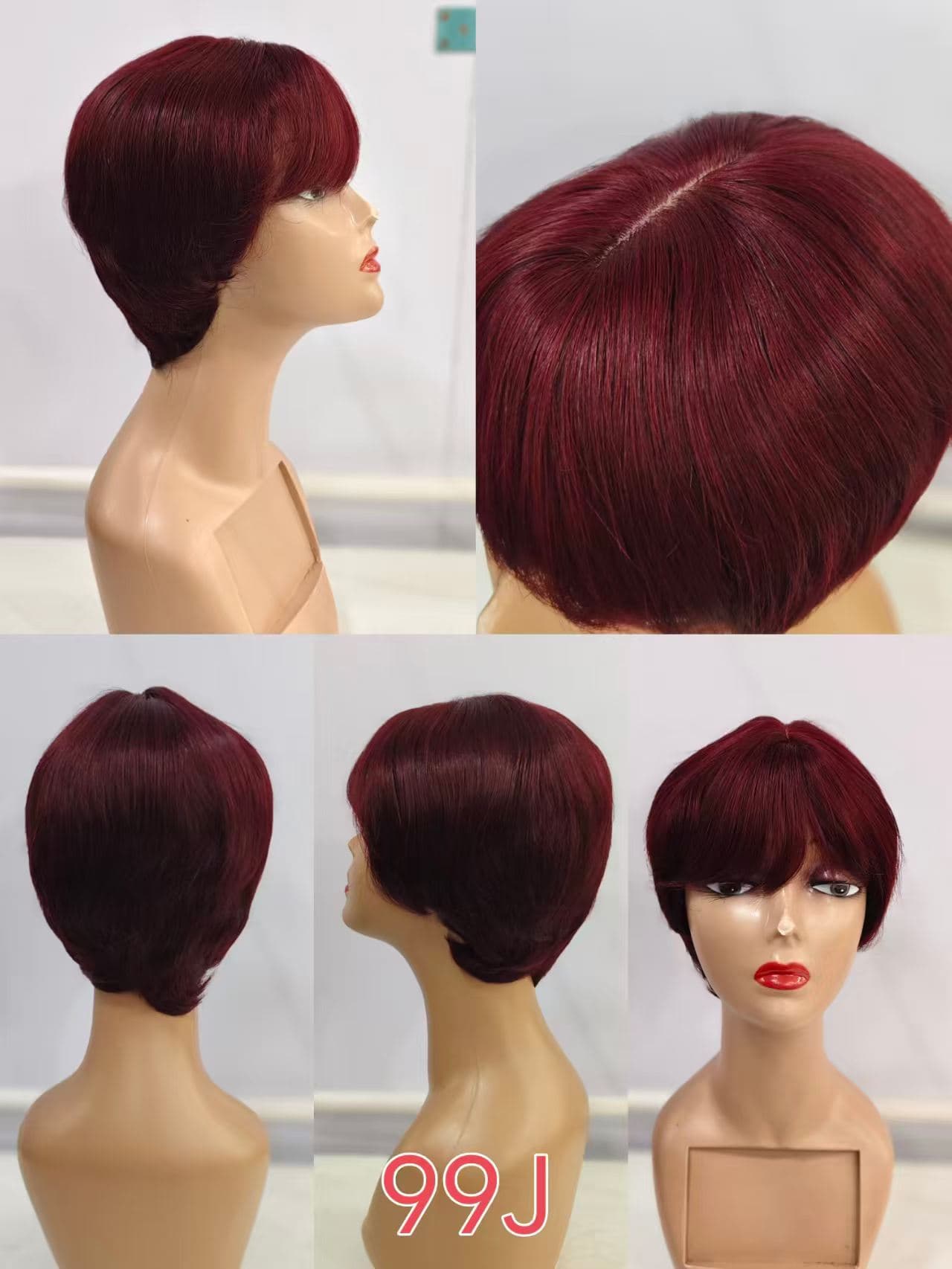 Fringe Short Wig 100% human hair - 99J